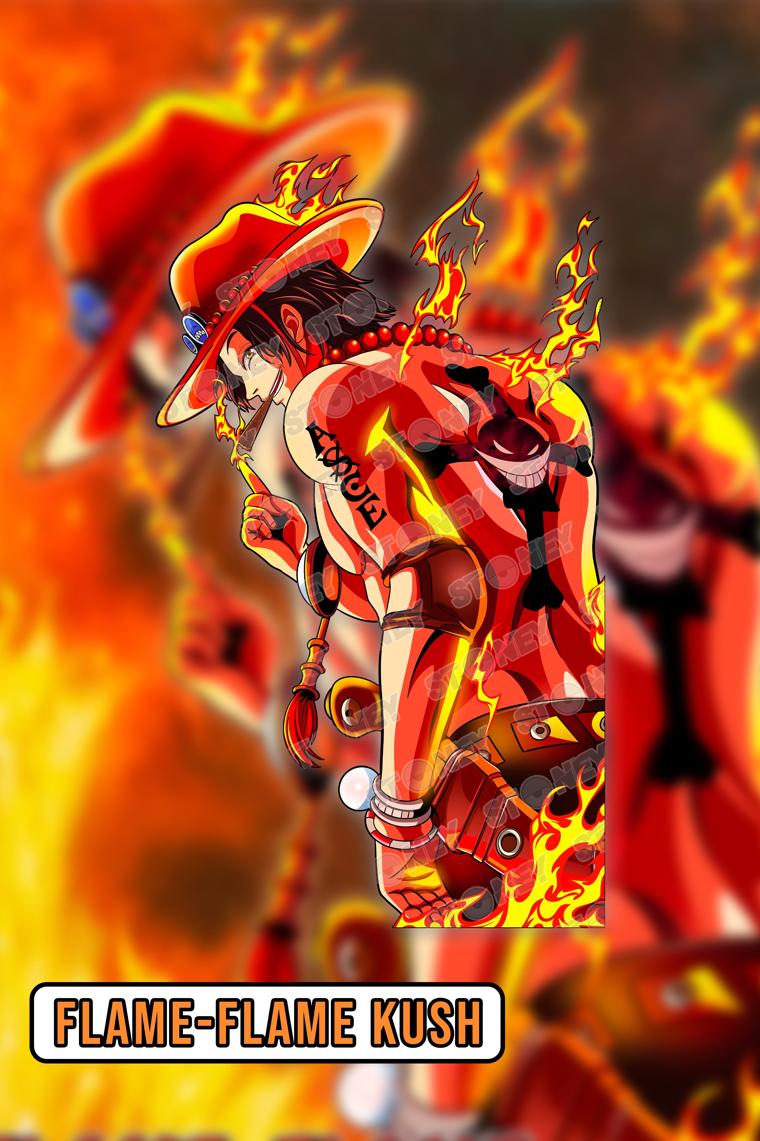 Flame-Flame Decal - (Spot-Holo) image 0