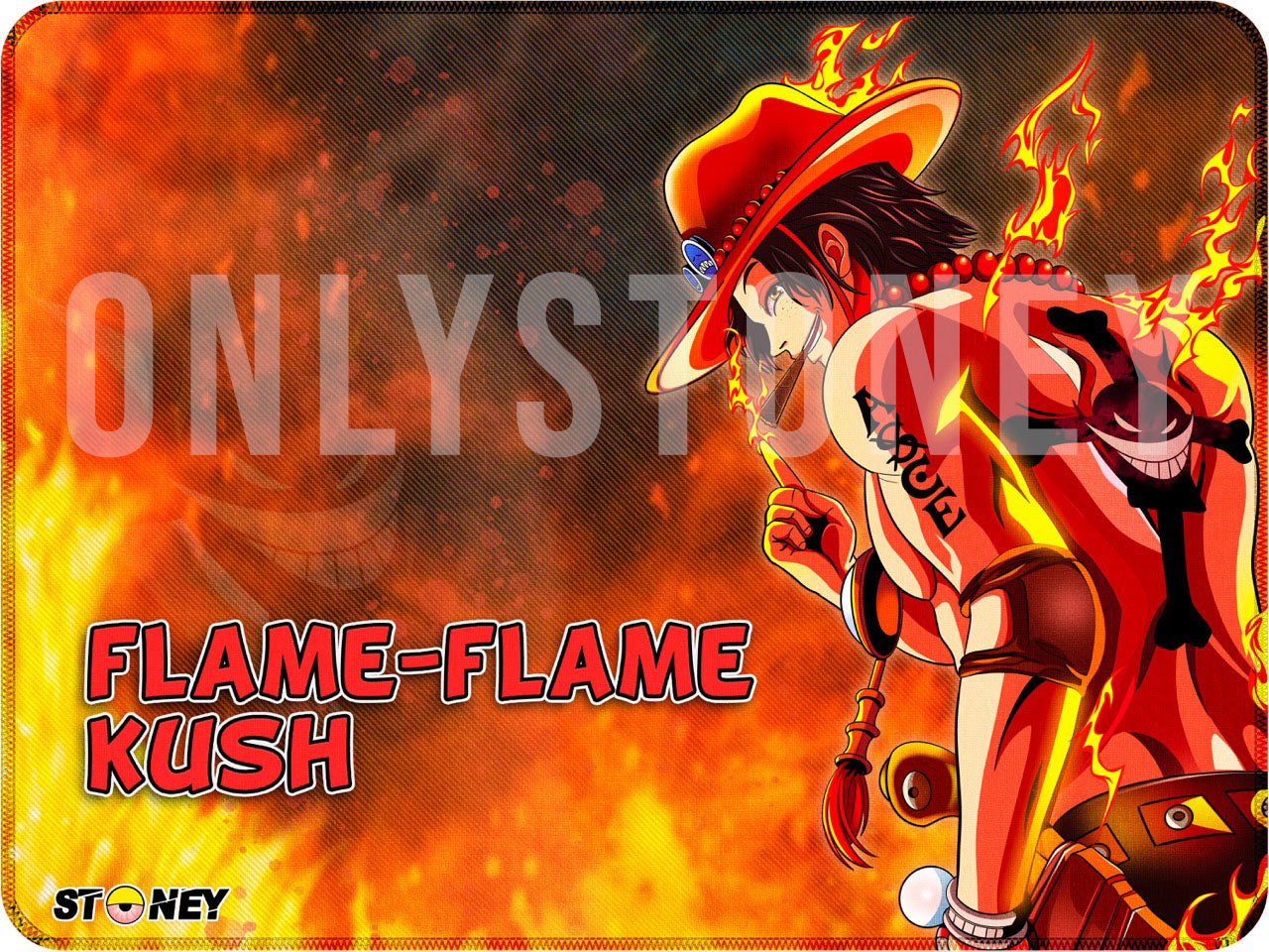 Flame-Flame Desk Mat image 0
