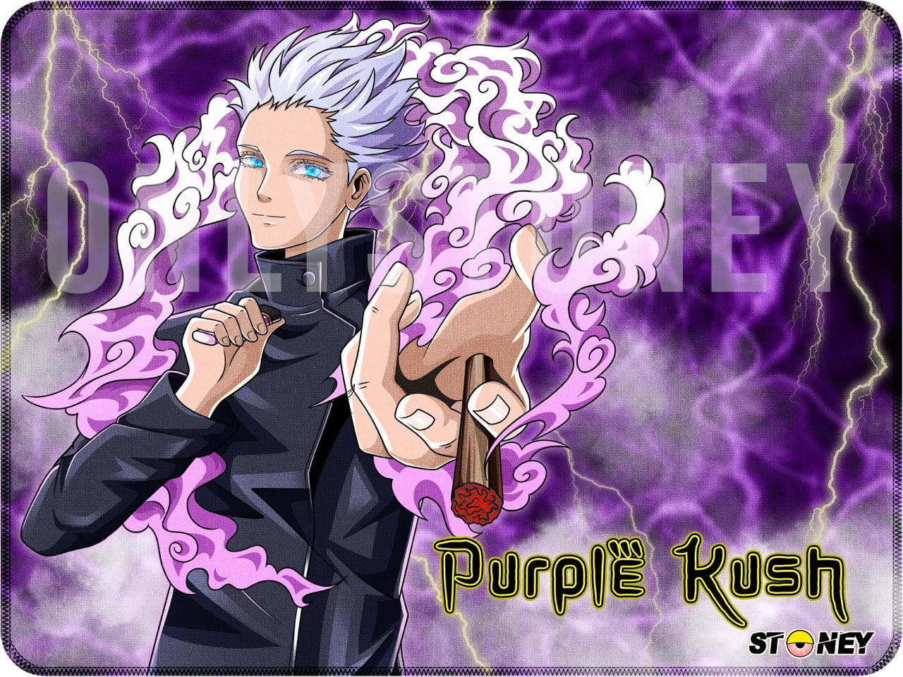 Purple Cloud Desk Mat image 0