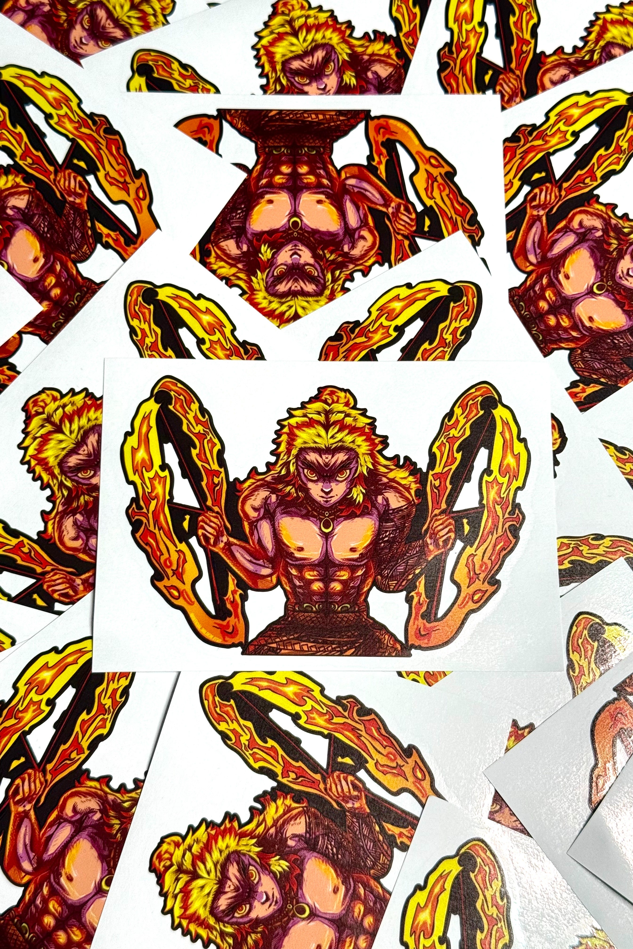 Hashira Fire Dance Peeker Decal