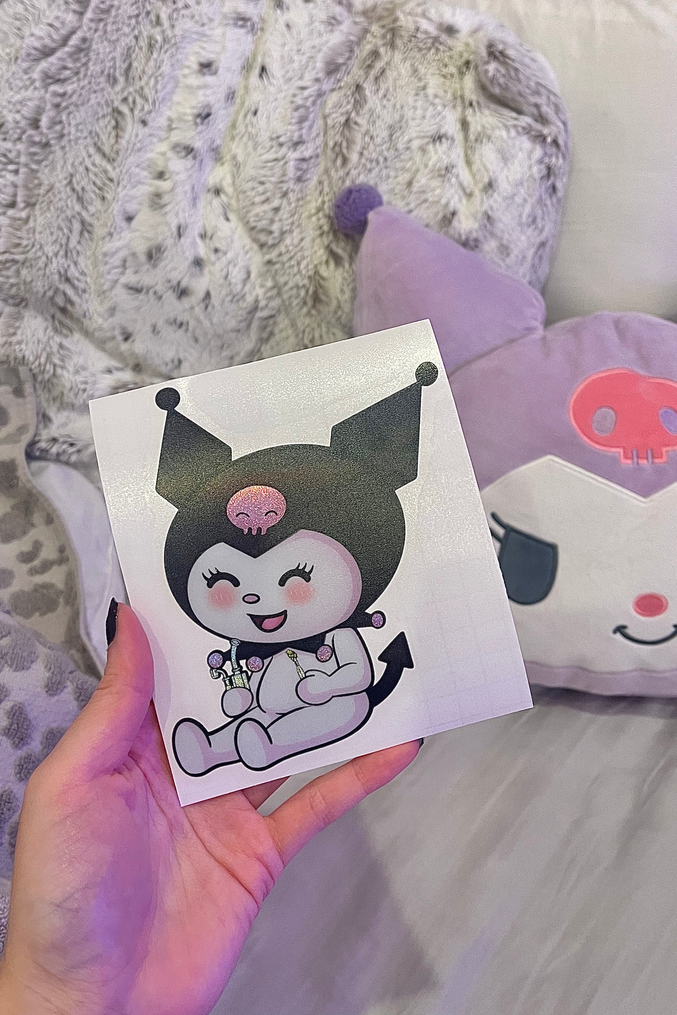 Two Rabbit Decal - (Spot-Sparkle) image 3