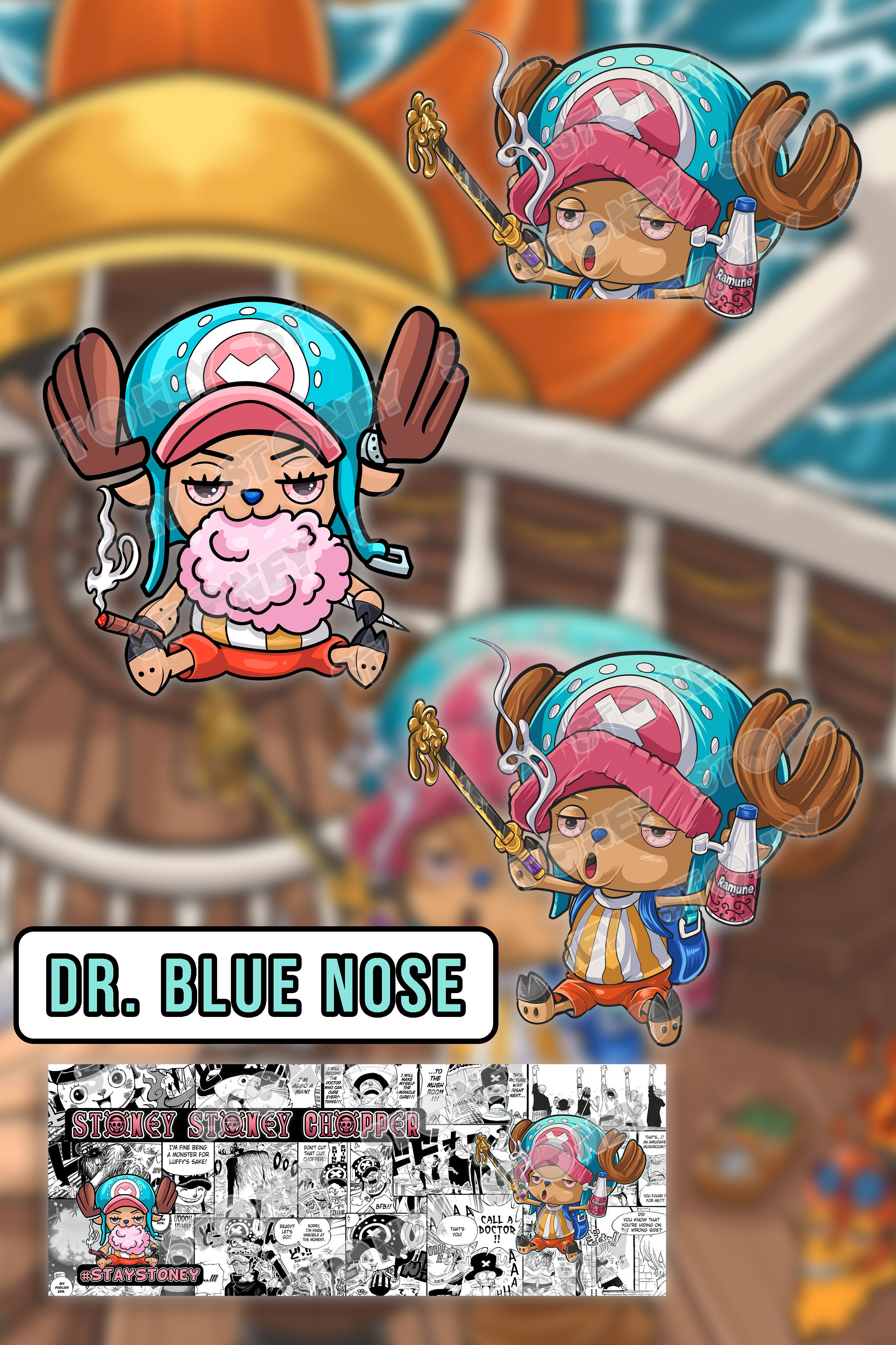 Dr. Blue Nose Decals image 0